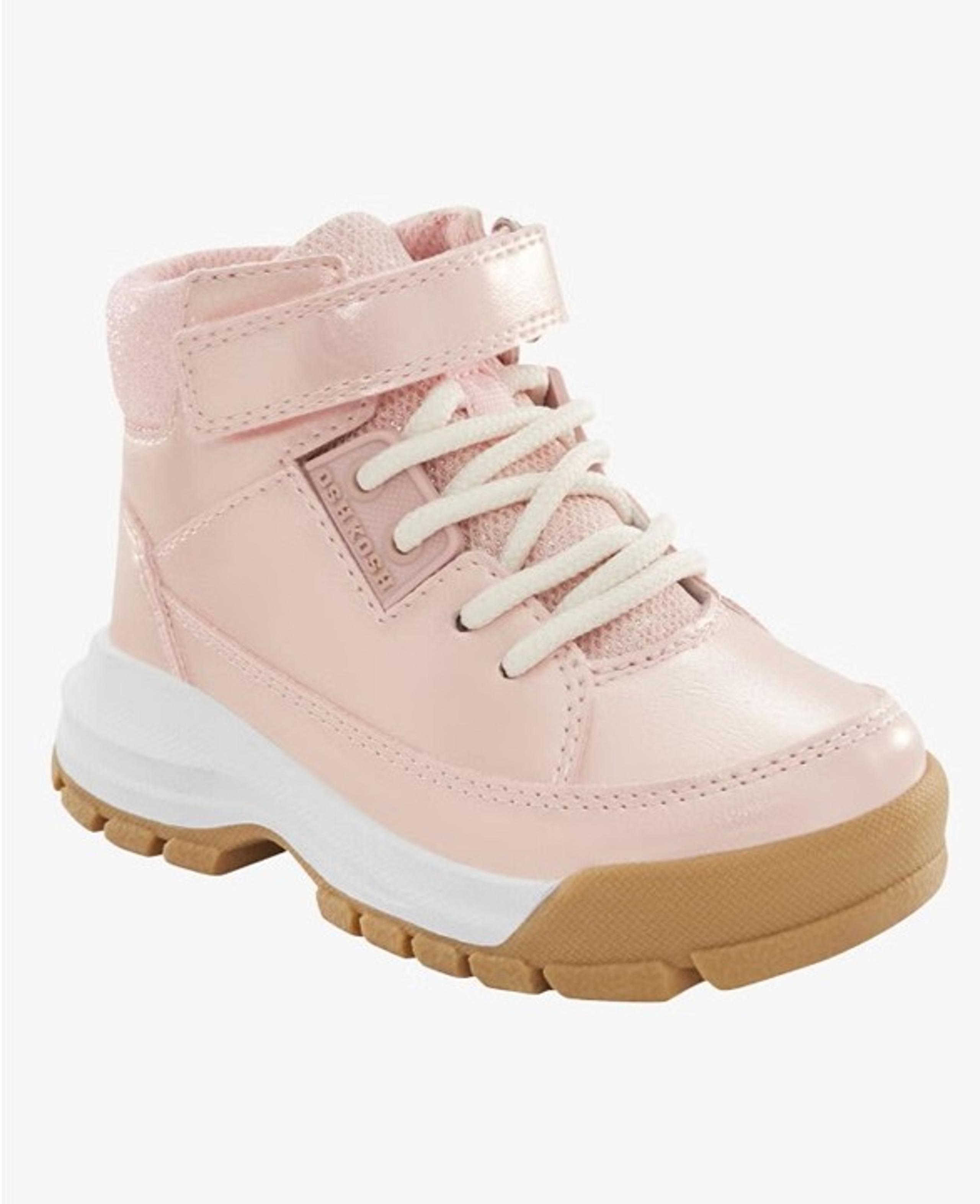 Carters - OshKosh DOB Kid Metallic Pink Lace-Up Boots Size 13