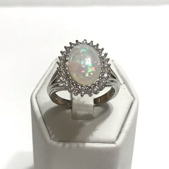 OLIVIA OPAL WEDDING RING S7