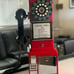 1950's Payphone with Push Button Technology, Red