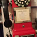 1950's Payphone with Push Button Technology, Red