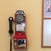 1950's Payphone with Push Button Technology, Red