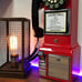1950's Payphone with Push Button Technology, Red