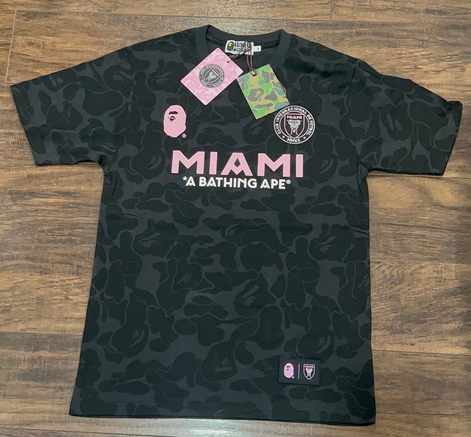 Bape X Inter Miami CF Camo Tee Jersey Size Medium