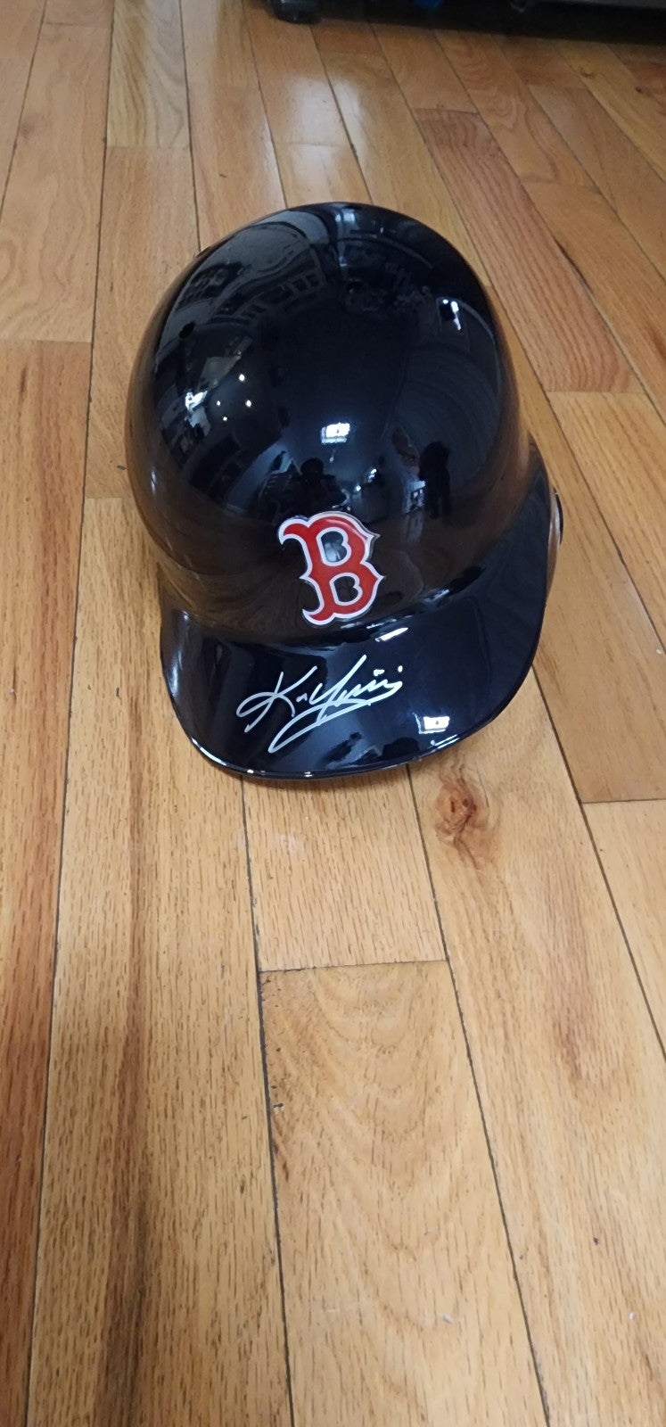 Signed Kevin Youkilis Full Size Boston Redsox Batting Helmet - Radke COA