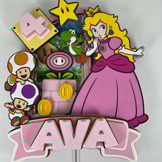 Princess Peach Cake Topper