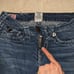True Religion JOEY SUPERT low rise flare jeans with flap pockets thick thread 27