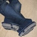 True Religion JOEY SUPERT low rise flare jeans with flap pockets thick thread 27