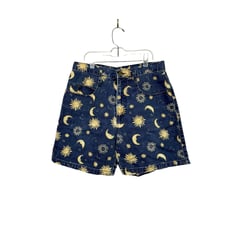 Vintage 90s Moon & Suns High Rise Jeans Shorts Size 9/10 Not Guilty USA