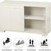 NEW Storage Cabinet Kitchen Buffet Cabinet Sideboard with Sliding Door, White