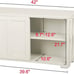 NEW Storage Cabinet Kitchen Buffet Cabinet Sideboard with Sliding Door, White