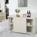 NEW Storage Cabinet Kitchen Buffet Cabinet Sideboard with Sliding Door, White