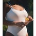 Andie Swim The Laguna Ribbed One Piece in White XL Tall NWT