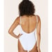Andie Swim The Laguna Ribbed One Piece in White XL Tall NWT