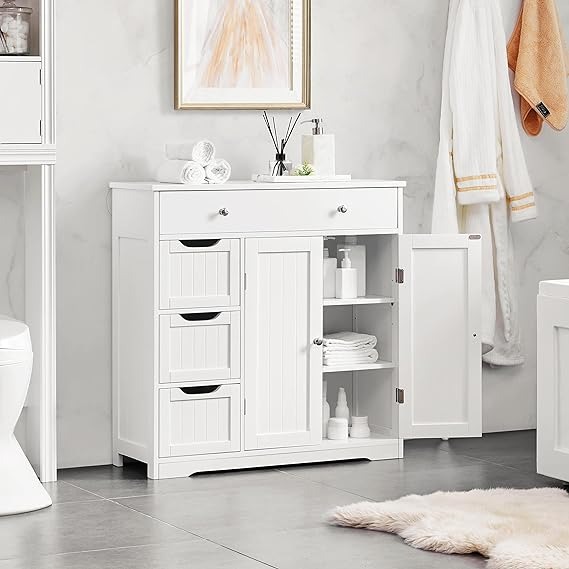 Bathroom Free-Standing Floor Cabinet, Practical Storage Cabinet