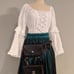 Phone pouch for belt black w/antique