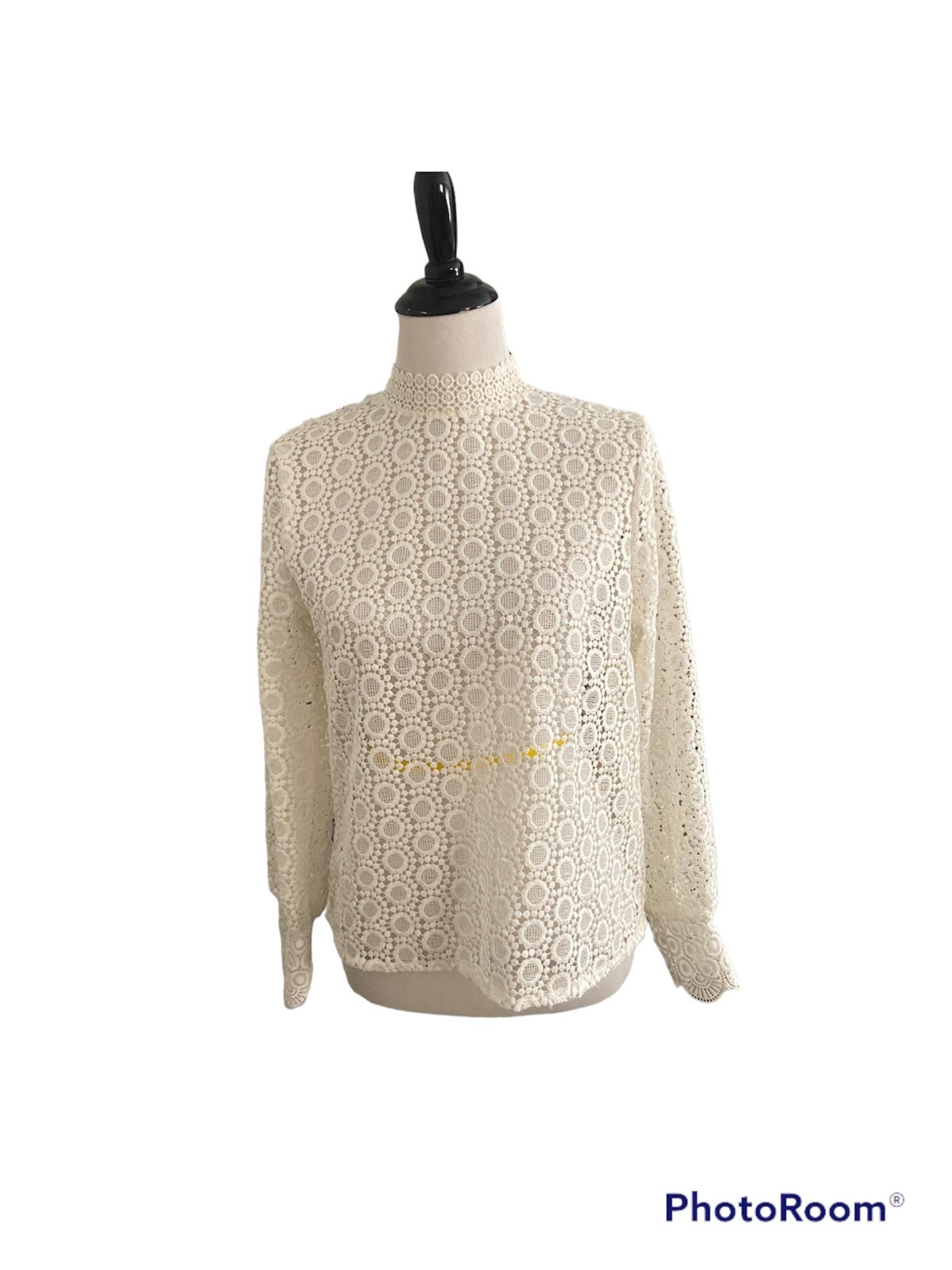 H&M Knitted white top
