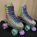 Jackson Evo Size 9 Metallic Holographic Outdoor Roller Skates