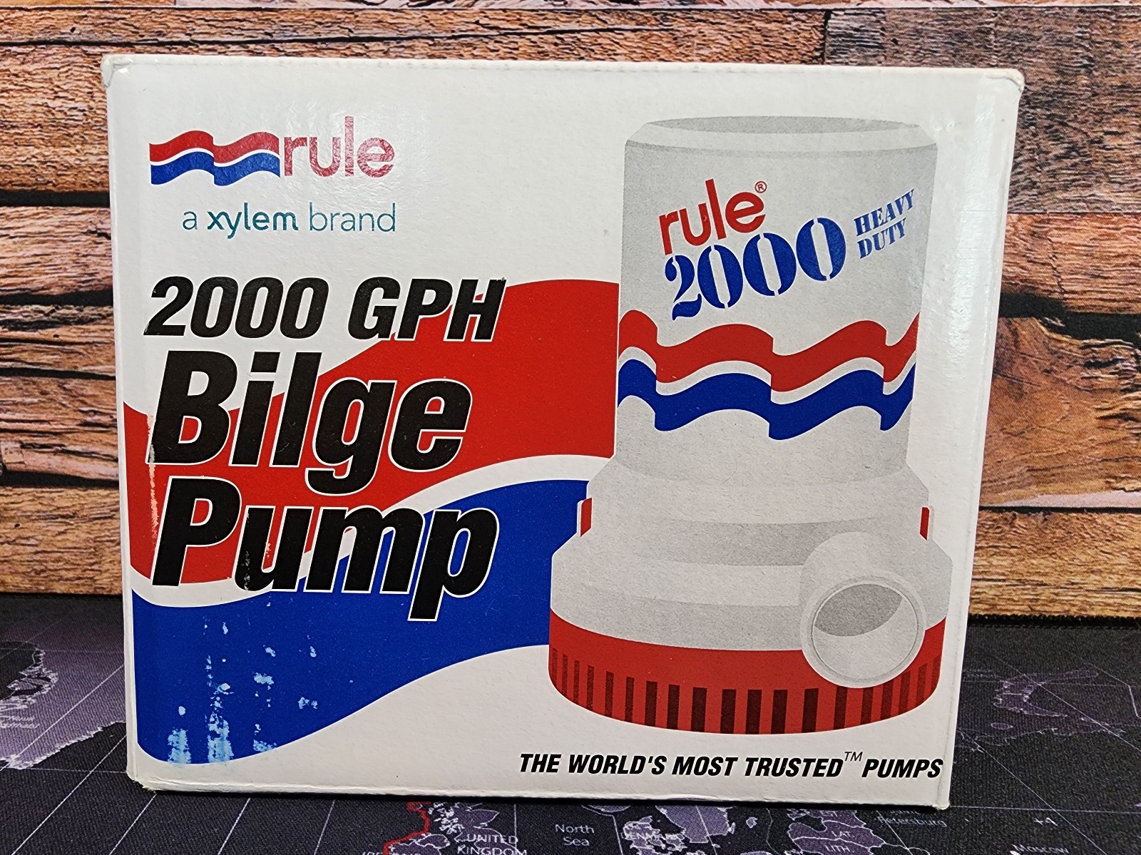 New! Rule Model 10 2000 GPH Bilge Pump, 12V DC