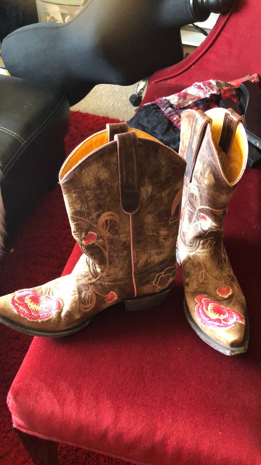 Old gringo rhinestone rose boots new
