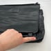 TUMI Black Leather Messenger 16 Laptop Brief Expandable Bag No Shoulder Strap