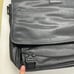 TUMI Black Leather Messenger 16 Laptop Brief Expandable Bag No Shoulder Strap