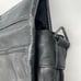 TUMI Black Leather Messenger 16 Laptop Brief Expandable Bag No Shoulder Strap