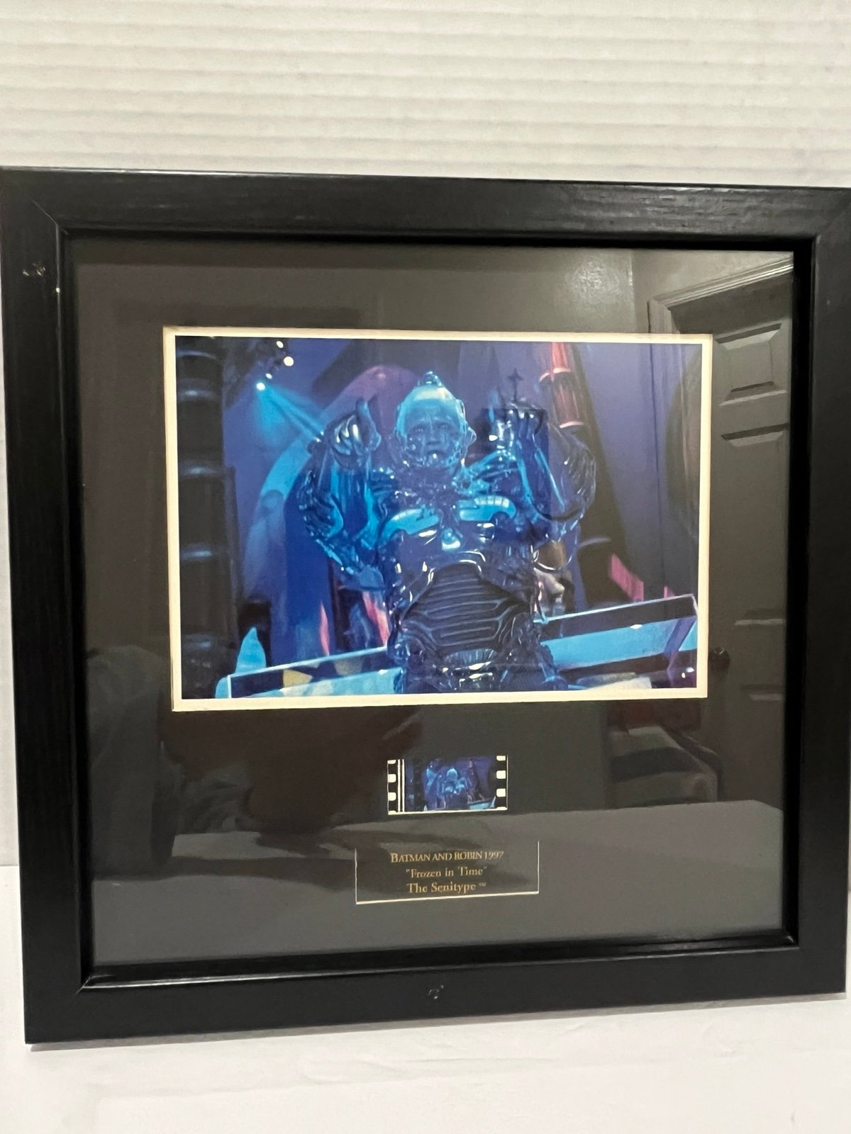 Framed Warner Bros. 1997 BATMAN & ROBIN Frozen in Time The Senitype w/ COA