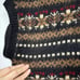 Sumajtika Anaya SRL Peru Alpaca Wool Sweater Vest Womens L Vintage Preppy Brown