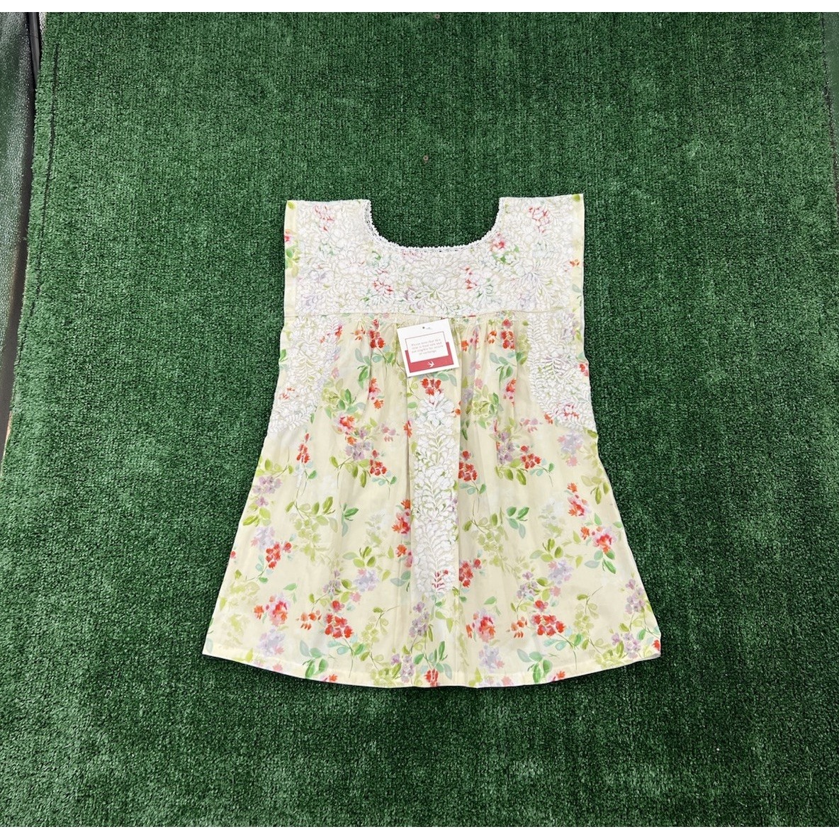 Mi Golondrina Arroyo De Flores Blouse Floral Womens Medium Brand New