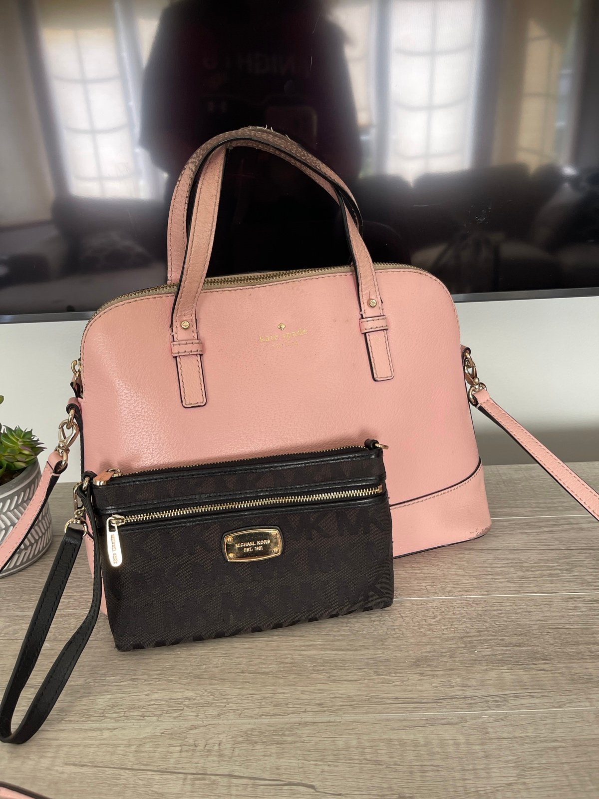 Kate Spade Domed Satchel with MK Wristlet