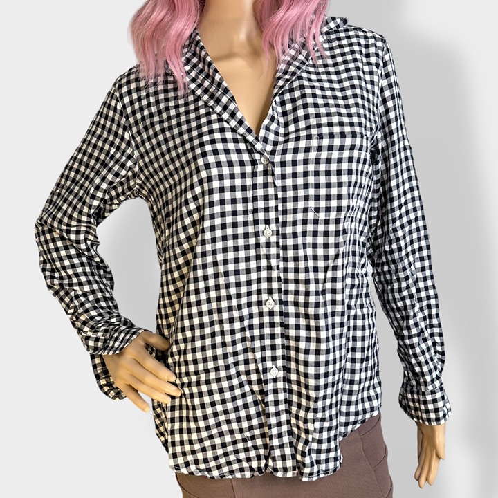 Grayson The Hero Gingham Button Up Blouse