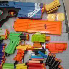 Lots of Nerfs, Nerf Rival Kronos XVIII 500, Spring action blaster blue lot