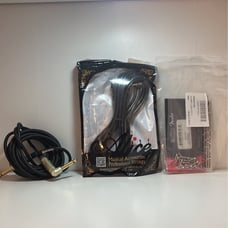 Guitar screws, cables, and stand