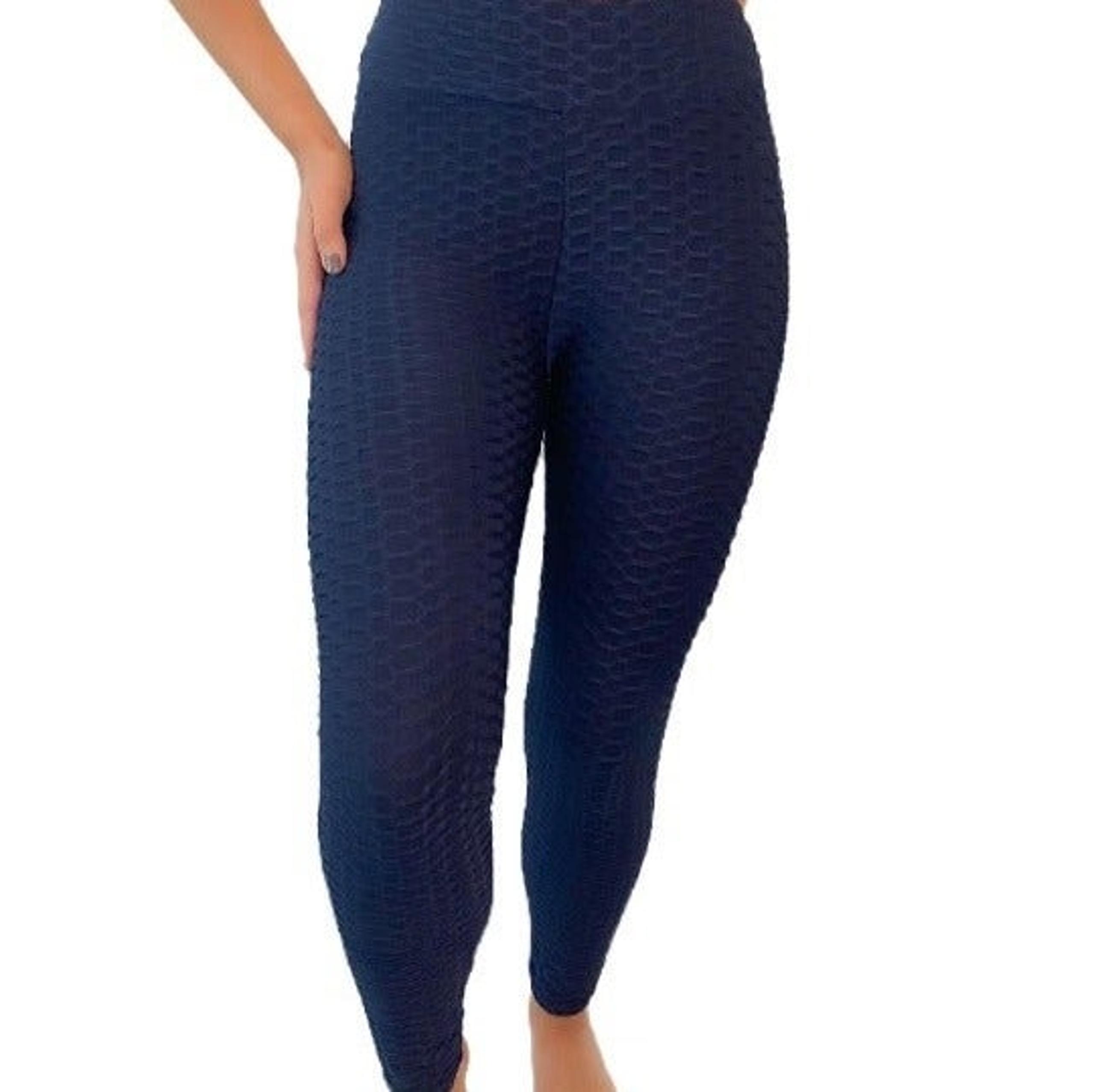 Women's activewear workout honeycomb bubble classic leggings. Yoga pants.