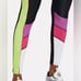 BEACH RIOT | Bailey Colorblock Ribbed High Rise Black Leggings Women’s Size L