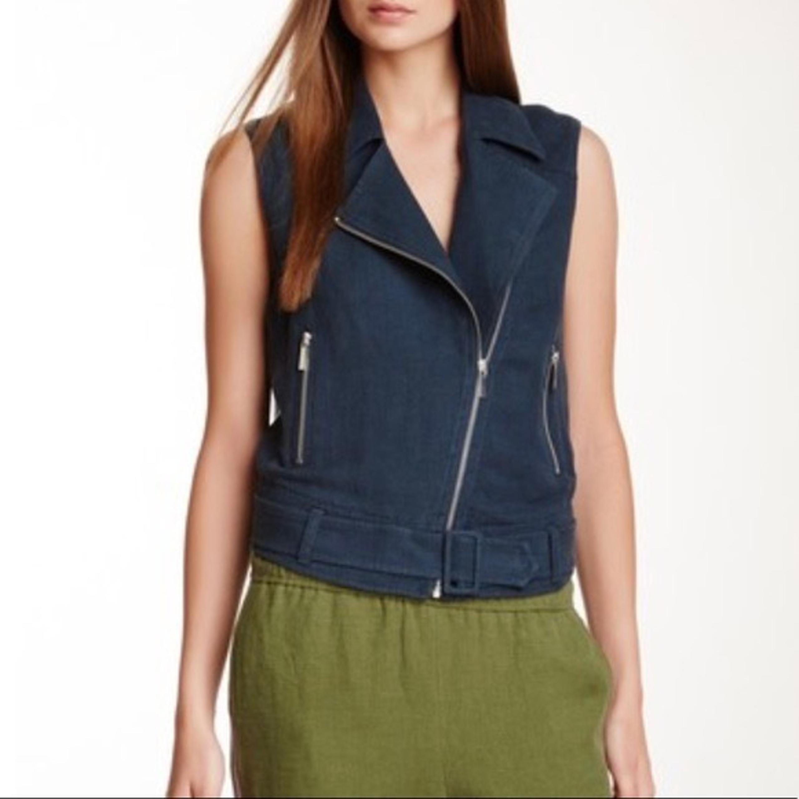 Squad Goals Linen Biker Moto Vest