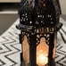 Metal Candle Holder 4PCS Transparent Glass Moroccan Style Hanging Lanterns Creat