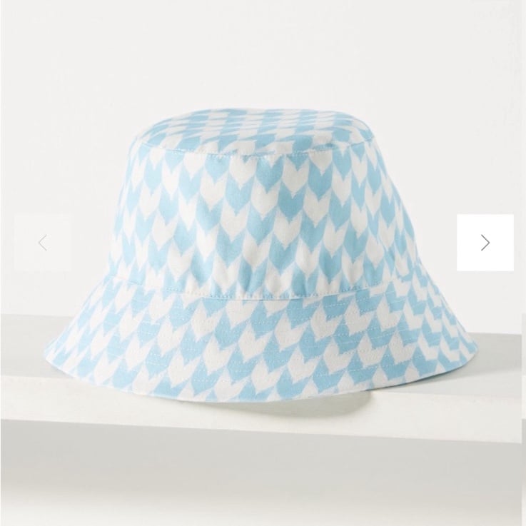 Kerri Rosenthal Bucket Hat - Heart & Checks - Saltwater