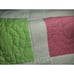 Vintage Multi-Colored Gingham Block Pattern Quilt Corduroy Sashing 81 x 82