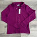 MICHAEL STARS Helen Snap Front Top Sz. XS Madison Brushed Jersey Berry Purple
