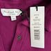 MICHAEL STARS Helen Snap Front Top Sz. XS Madison Brushed Jersey Berry Purple