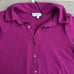 MICHAEL STARS Helen Snap Front Top Sz. XS Madison Brushed Jersey Berry Purple