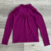 MICHAEL STARS Helen Snap Front Top Sz. XS Madison Brushed Jersey Berry Purple