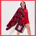 Victoria’s Secret Christmas Plaid Tote & Blanket Limited Edition 2PC Set NWT
