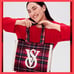 Victoria’s Secret Christmas Plaid Tote & Blanket Limited Edition 2PC Set NWT