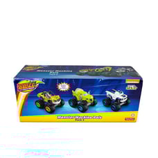 Blaze Monster Machines Pals 3 Pack Die Cast Trucks NEW Stripes Zeg Darington