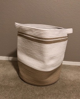 New 80L Laundry Basket, Laundry Hamper, Cotton Rope Storage Basket