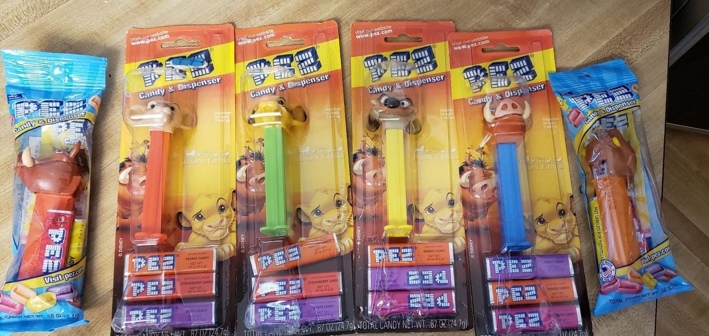 PezNWT Vintage The Lion King Pez 6pc