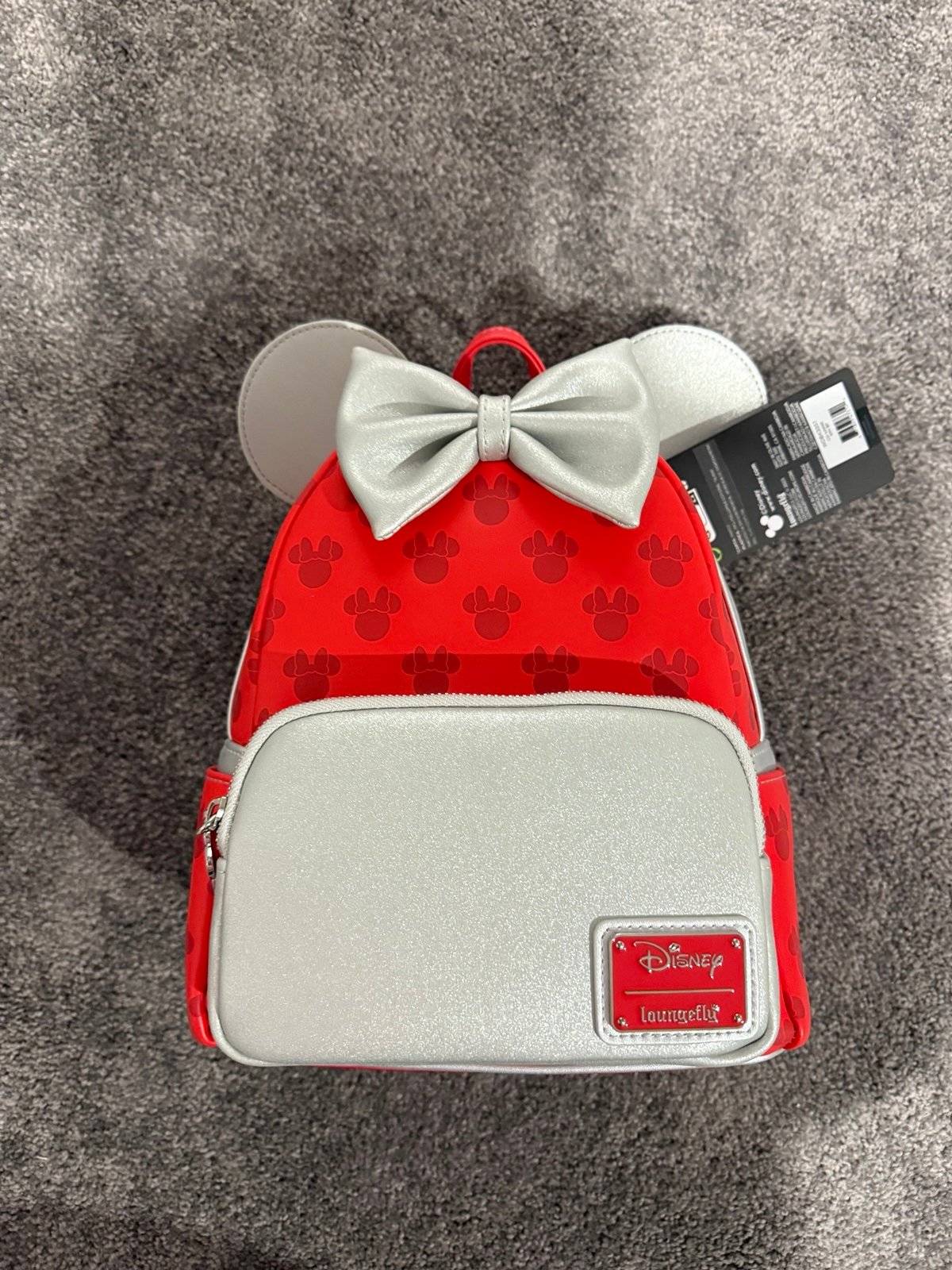 Minnie Disney Loungefly Grey & Red NWT