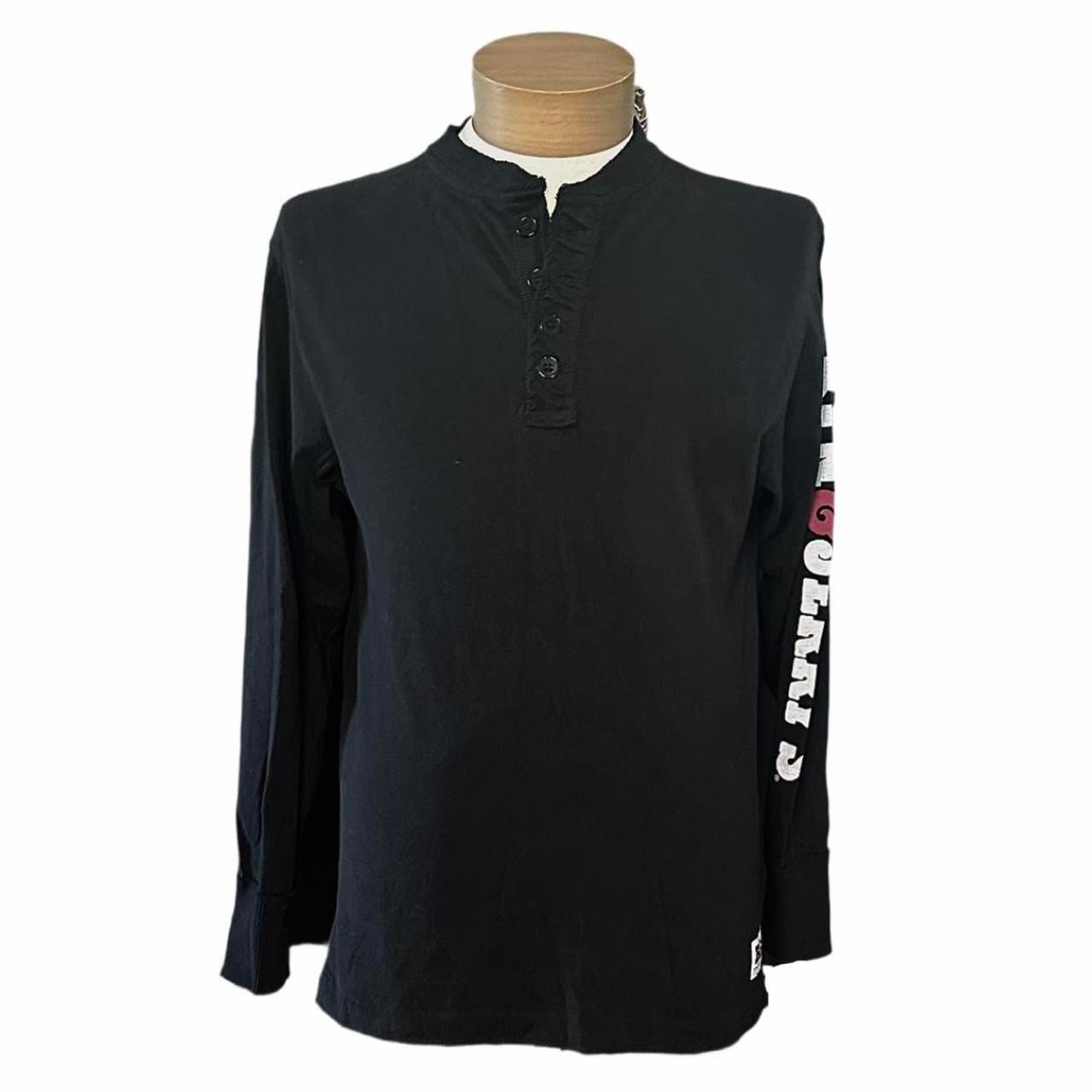 Ben and Jerry’s Ice Cream Long Sleeve Henley Style Shirt
